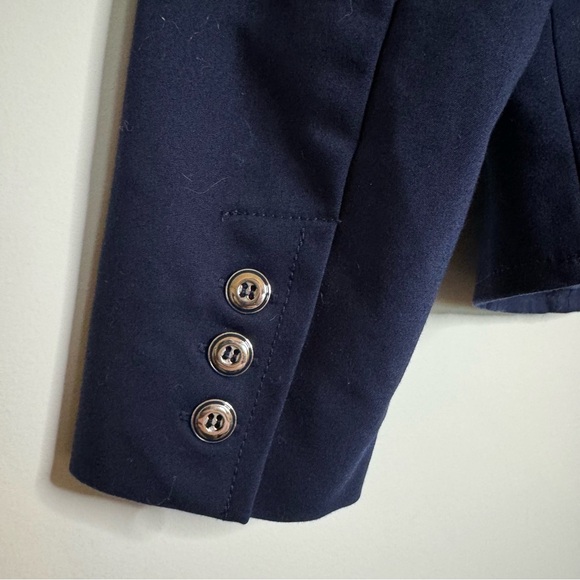 New York & Co. 7th Avenue Navy Blue Women's Blazer Jacket - Picture 8 of 9